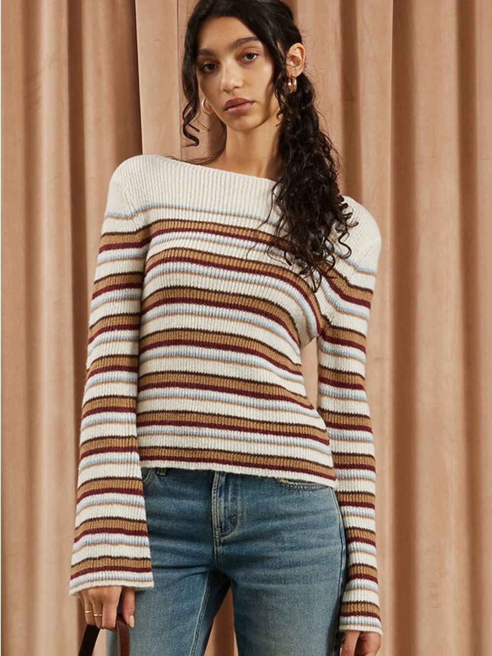 Beverly and Beck Chloe Bell Sleeve Sweater